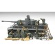 Ensemble d'entretien de terrain allemand Tamiya 1/48 avec figurines et accessoires