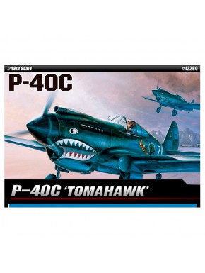 Maquette échelle 1/48 P-40C Tomahawk Academy