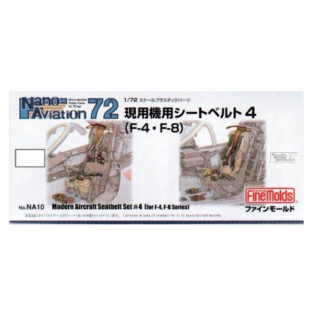 Set de ceintures pour avions à échelle 1:72 F-4, F-8 de Fine Molds