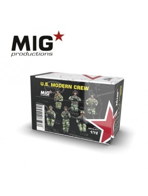 Caja de figuras U.S. Modern Crew escala 1/72 de Mig Productions