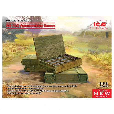 Kit de Boîtes de Munitions RS-132 ICM 1/35