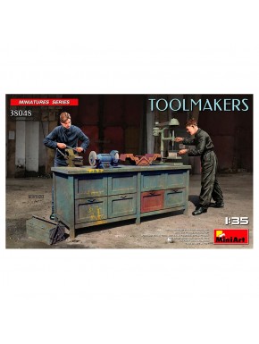 Kit Maquette Toolmakers 1/35 de MiniArt avec outils et figures