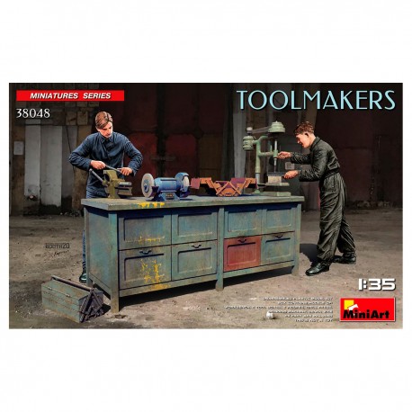 Kit Maquette Toolmakers 1/35 de MiniArt avec outils et figures