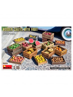 Kit en plastique 1/35 caisses en bois avec fruits MiniArt