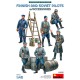 Ensemble de figurines de pilotes finnois et soviétiques à l'échelle 1/48