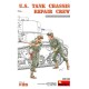 Set de figuras de reparación de chasis de tanque U.S. a escala 1/35