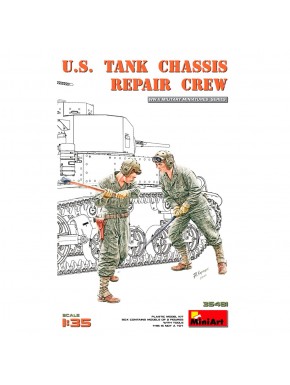 Set de figuras de reparación de chasis de tanque U.S. a escala 1/35