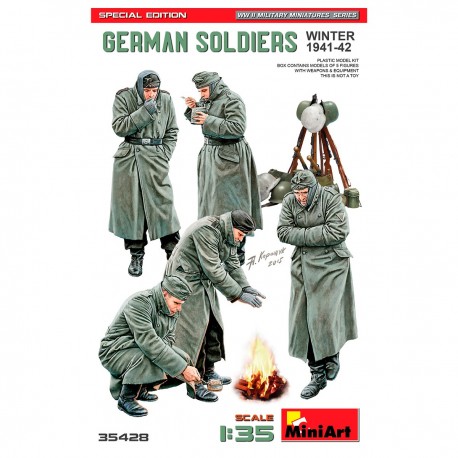 Kit de soldados alemanes MiniArt Invierno 1941-42 en escala 1:35