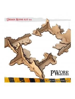 Ruines urbaines MDF Pwork Wargames