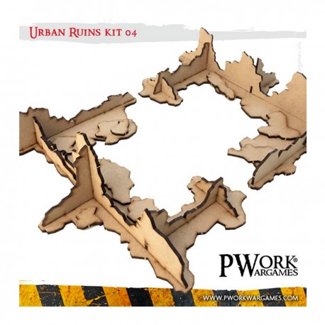 Ruines urbaines MDF Pwork Wargames