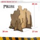 Kit de ruinas urbanas MDF Pwork Wargames