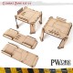 Kit de décors SciFi MDF pour wargames
