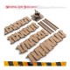 Kit de terrain médiéval MDF avec passerelles et puits