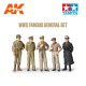 Conjunto de figuras de generais da Segunda Guerra Mundial Tamiya