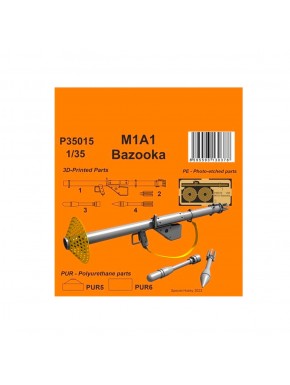 Conjunto de modelismo Bazooka M1A1 em escala 1/35