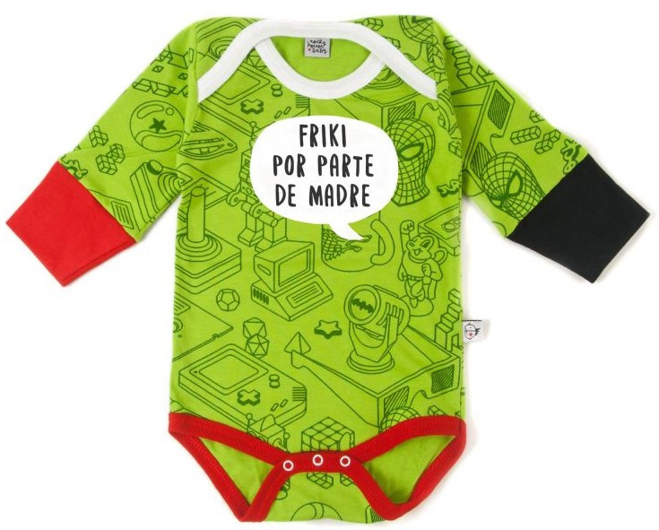Body bebé de manga larga para mamás frikis