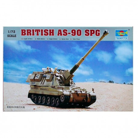 Maquete Britânica AS-90 Autopropulsada 1/72