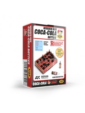 Kit de modelismo de Coca-Cola con cajas y botellas