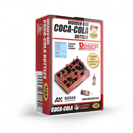 Kit de modelismo de Coca-Cola con cajas y botellas