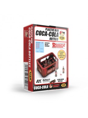 Kit de botellas y cajas Coca-Cola escala 1/24