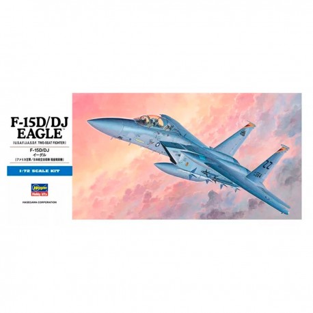Maquete em escala 1:72 do F-15D/DJ Eagle da Hasegawa