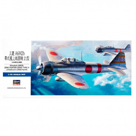 Maquete em escala 1:72 do Mitsubishi A6M2 Zero Fighter