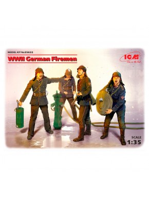 Figuras de bomberos alemanes WWII escala 1:35 de ICM