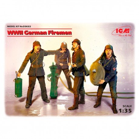 Figuras de bomberos alemanes WWII escala 1:35 de ICM