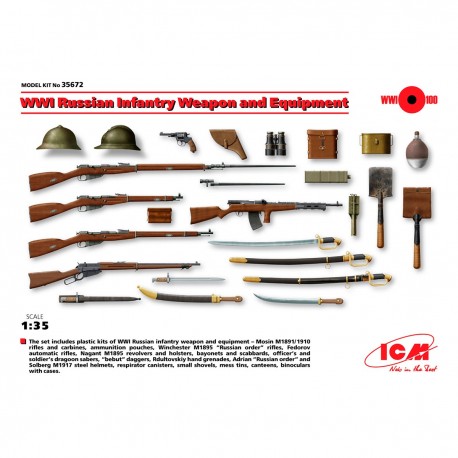 Set de armamento ruso WWI escala 1:35