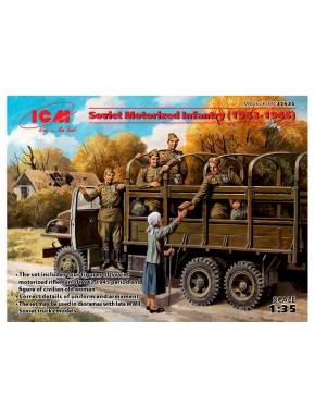 Set de figuras de infantería motorizada soviética ICM 1:35