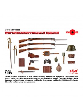 Kit armes et équipement infanterie turque WWI 1:35