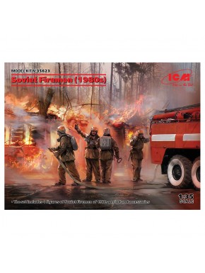 Conjunto de bombeiros soviéticos 1980s, escala 1:35