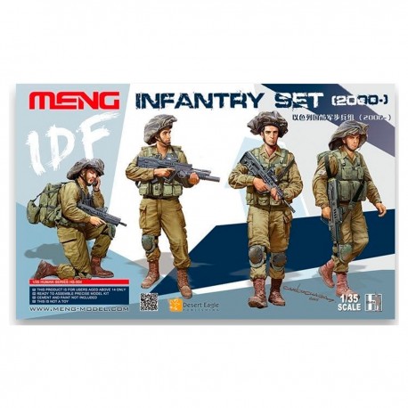 Figuras de infantaria IDF 1/35 da Meng