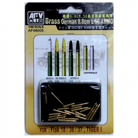 Ensemble de munitions en laiton 8,8 cm/L56 AFV Club