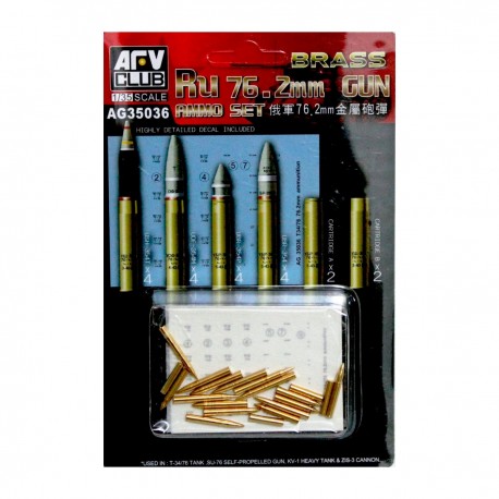 Set de munitions laiton Ru 76.2mm 1/35 AFV Club