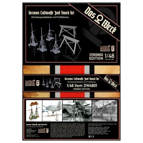 Ensemble de supports Luftwaffe allemande par Das Werk échelle 1/48