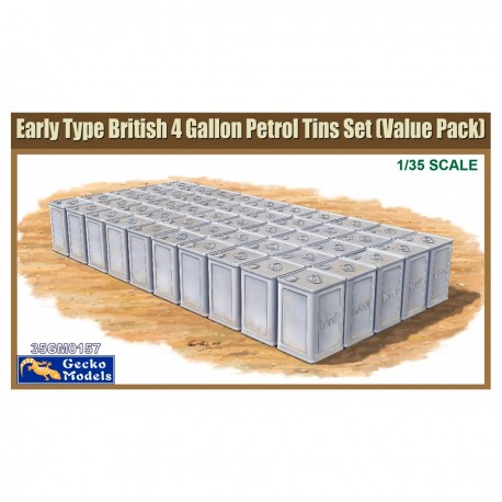 Ensemble bidons 4 gallons britanniques 1/35