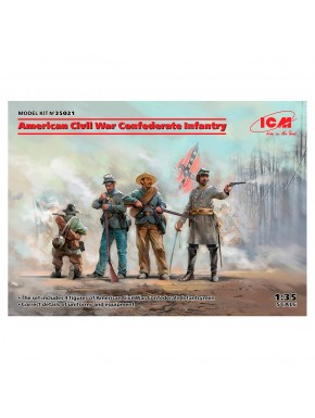 Kit d'infanterie confédérée de la Guerre Civile Américaine échelle 1:35