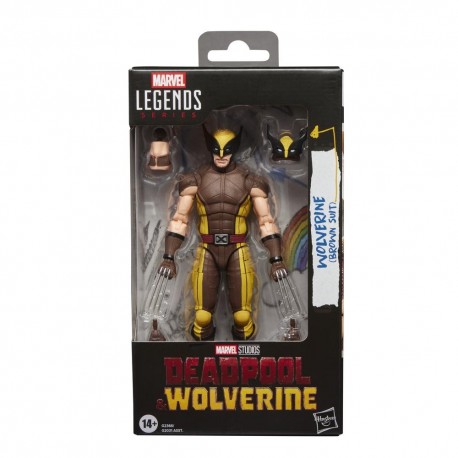 Figurine d'action Hasbro Wolverine costume marron