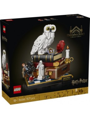 Ensemble LEGO Harry Potter Pierre Philosophale avec Hedwige et gemmes