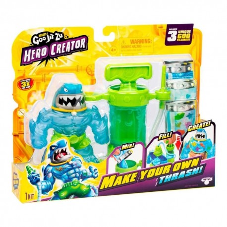 Figurine Goo Jit Zu Hero Creator Thrash avec accessoires