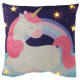 Almofada com luz de unicórnio kawaii