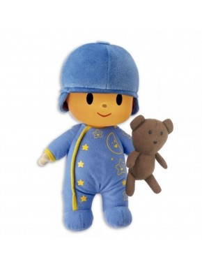 Peluche Pocoyó en pyjama bleu étoilé