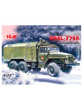 Kit de modelo em escala 1/72 do veículo de comando Ural-375A