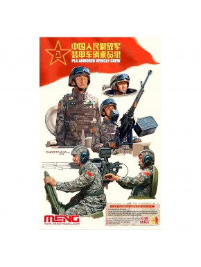 Kit de figuras PLA 1/35 de Meng, tripulación vehículo blindado