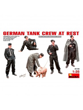 Set Tripulación Tanque Alemán en Descanso MiniArt 1/35