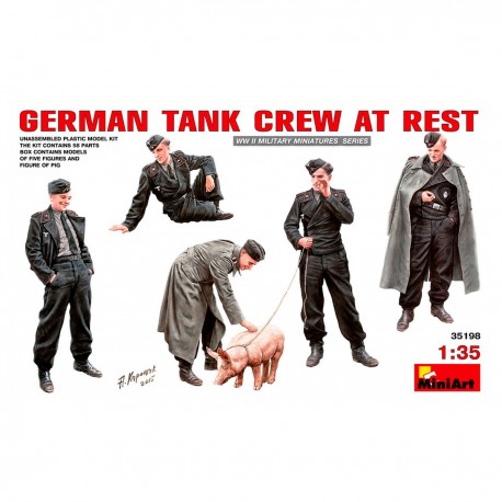 Set Tripulación Tanque Alemán en Descanso MiniArt 1/35