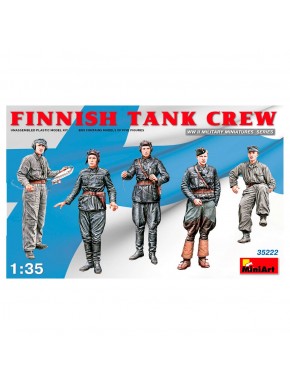 Kit de miniaturas Finnish Tank Crew 1/35 de MiniArt