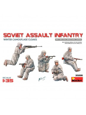 Figuras de Infantería Soviética con túnicas de invierno