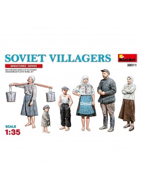 Kit de figurines 1/35 Villageois Soviétiques de MiniArt